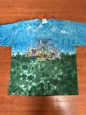 Disney Animal Kingdom Tie-Dye Tee - Blue & Green